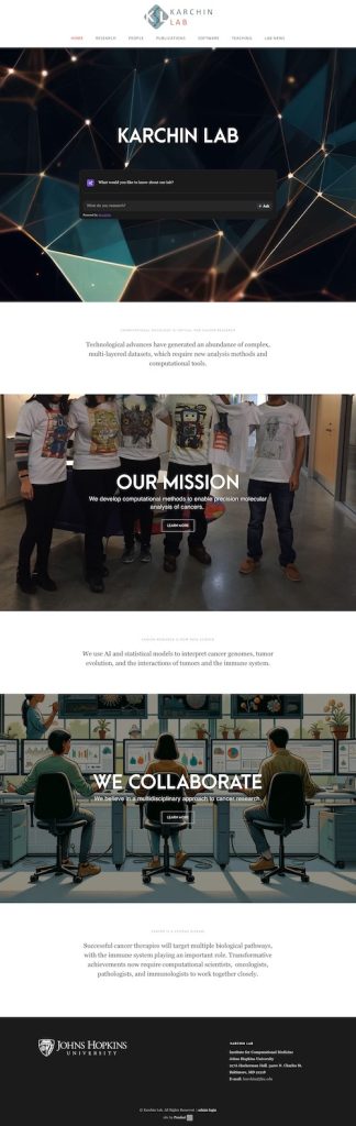 Karchin full page site screenshot