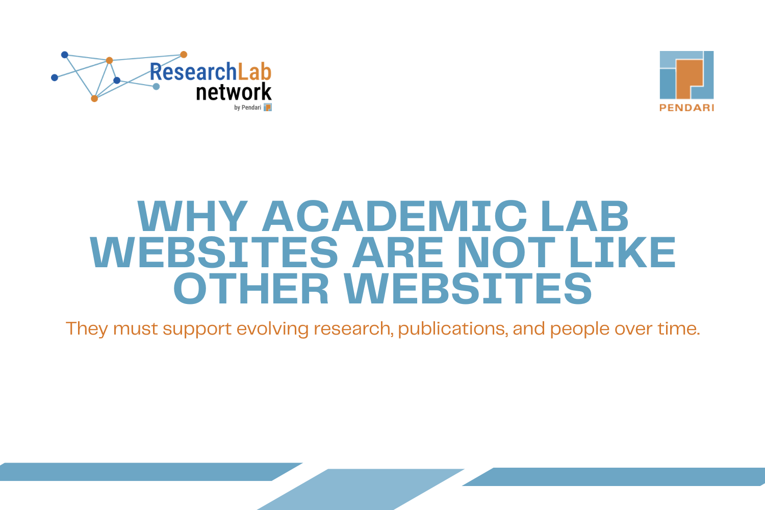 Why Academic Lab Websites Are Not Like Other Websites