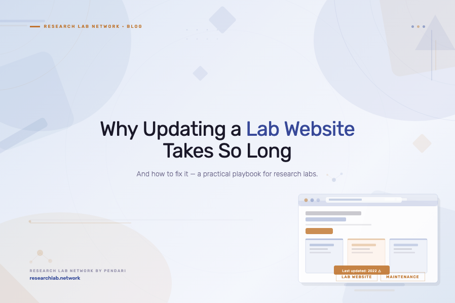 Why Updating a Lab Website Takes So Long — and How to Fix It