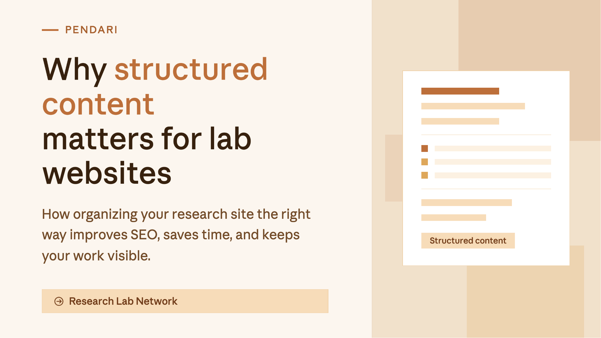 Why Structured Content for Lab Websites Is the Smarter Way to Manage Research Online