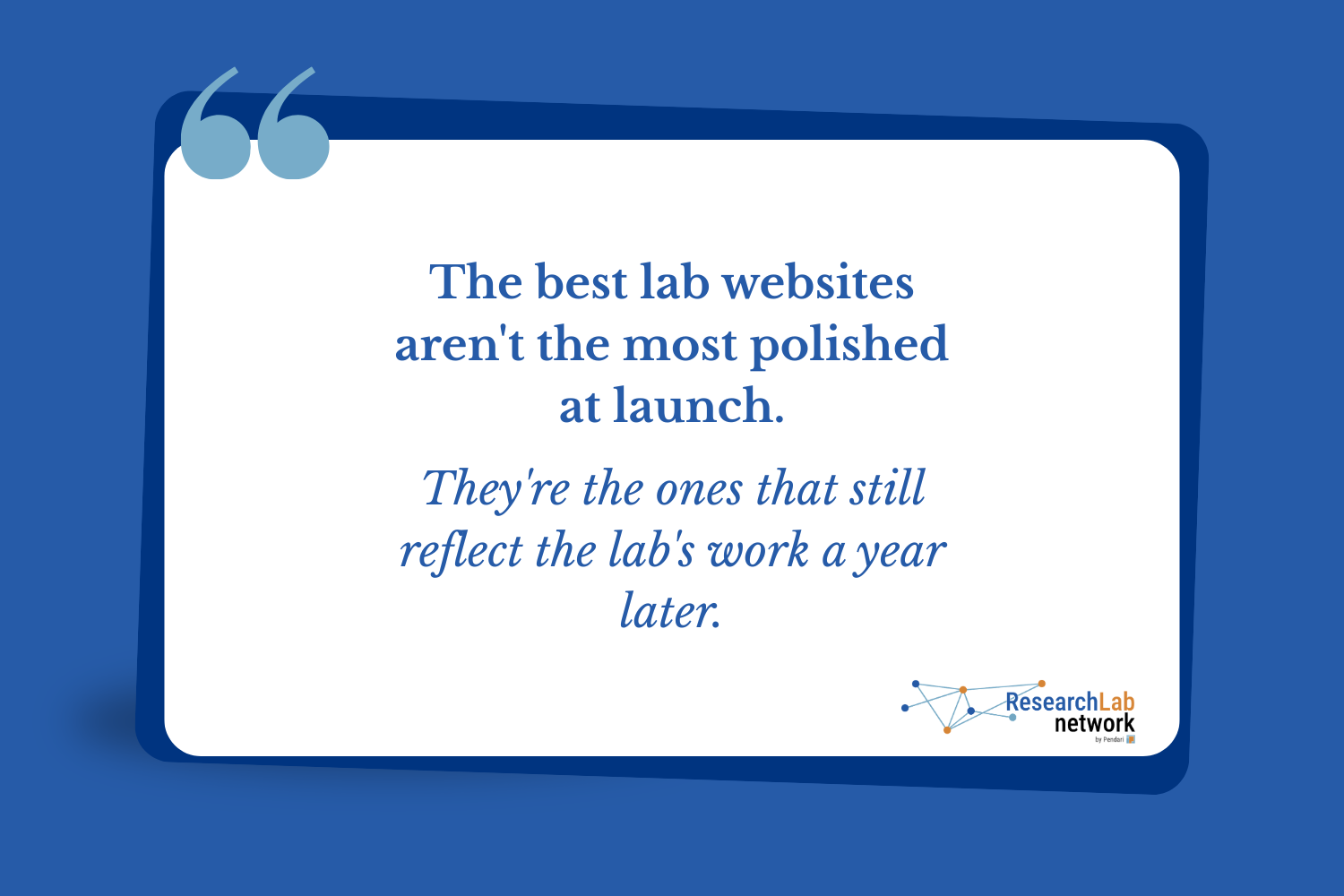 Do You Really Need a Custom Lab Website?