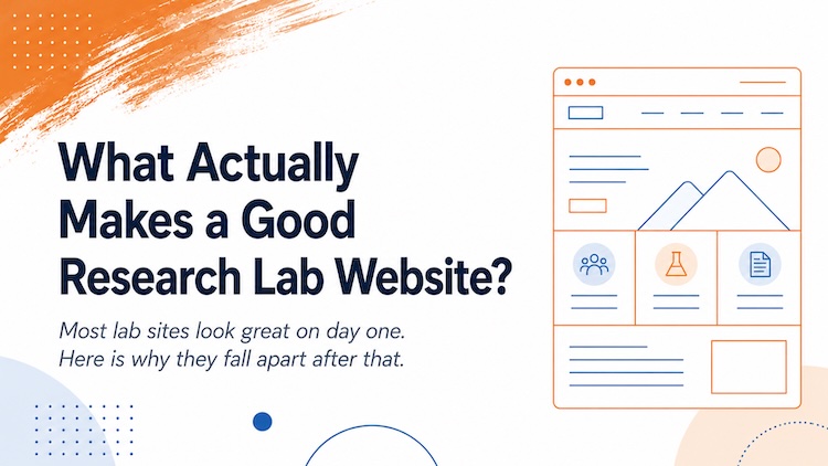 What Actually Makes a Good Research Lab Website?